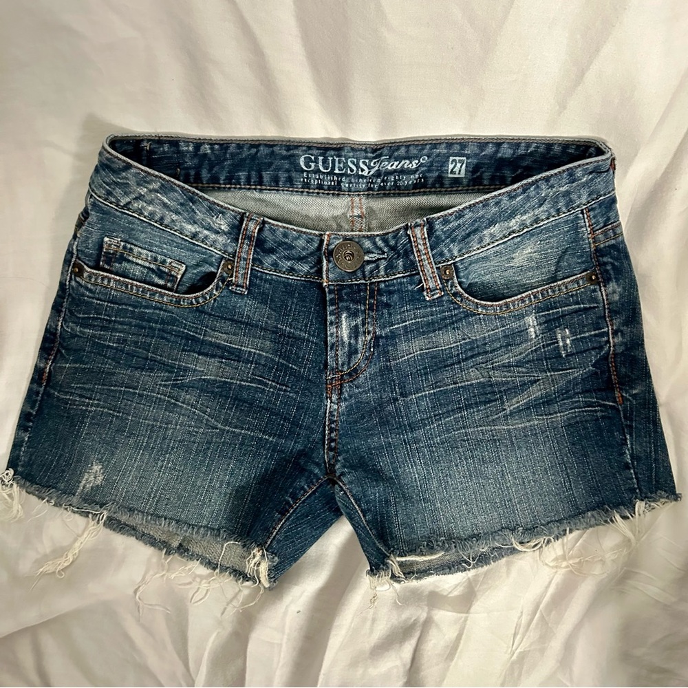 GUESS Jeans Stretch Cutoff Shorts Size 27